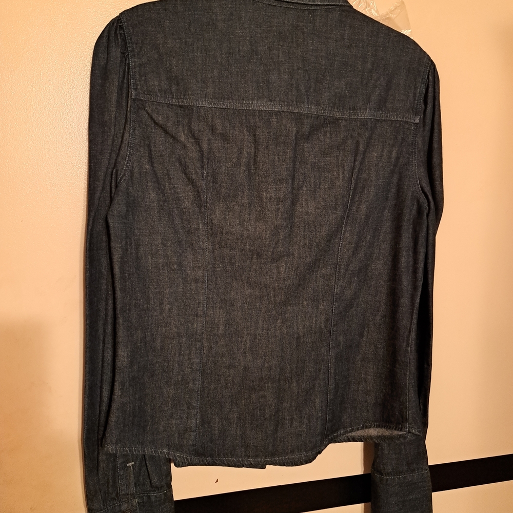 Miu Miu Dark Blue Denim Shirt - Picture 5 of 7